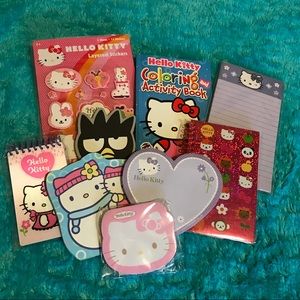 HELLO KITTY notepads, post-its, and stickers